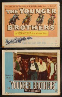 6s501 YOUNGER BROTHERS 8 LCs '49 outlaw brothers Wayne Morris, Bruce Bennett & Robert Hutton!