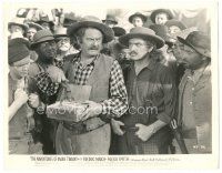 6t304 ADVENTURES OF MARK TWAIN 8x10.25 still '47 Fredric March & Alan Hale in frog jumping contest