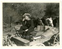 6t849 REVENGE RIDER 8x10.25 still '35 popular cowboy Tim McCoy on horse buggy playing harmonica!