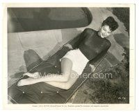 6t021 AVA GARDNER 8.25x10 still '47 sunning herself in see-through blouse while making Singapore!