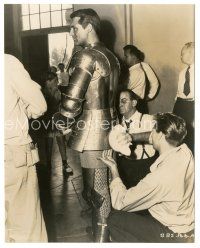 6t357 BACHELOR & THE BOBBY-SOXER candid 7.5x9.5 still '47 Cary Grant in suit of armor by Longet!