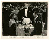 6t356 BACHELOR & THE BOBBY-SOXER 8x10.25 still '47 Gregory Gaye w/ Cary Grant & Myrna Loy at dinner!