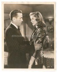 6t385 BIG SLEEP 8x10.25 still '46 great c/u of Humphrey Bogart grabbing sexy Lauren Bacall!