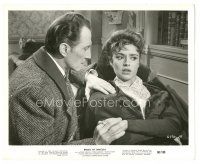 6t414 BRIDES OF DRACULA 8.25x10 still '60 c/u Peter Cushing as Van Helsing & sexy Yvonne Monlaur!