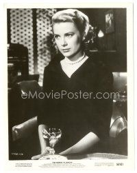 6t416 BRIDGES AT TOKO-RI 8x10.25 still '54 seated beauty Grace Kelly in black with pearl necklace!