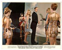 6t212 CASINO ROYALE color 8x10 still '67 David Niven as James Bond w/ Barbara Bouchet & other women!