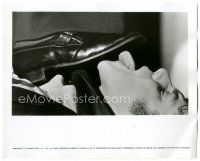 6t456 CLOCKWORK ORANGE deluxe 8x10.25 still '72 close up of Malcolm McDowell licking shoe!
