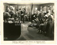 6t458 COCKTAIL HOUR 8x10.25 still '33 crowd watches Bebe Daniels force feed man liquor at party!
