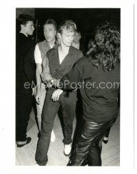 6t487 DAVID BOWIE 8x10 publicity still '87 the rock icon walking on street by fans by Chris Hunter!