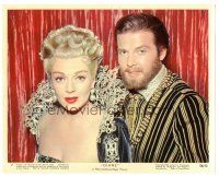 6t222 DIANE color 8x10 still #7 '56 great close up of sexy Lana Turner & bearded Roger Moore!