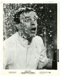 6t507 DISORDERLY ORDERLY 8x10.25 still '65 c/u of wacky Jerry Lewis covered in confetti!