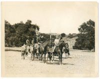 6t509 DO & DARE 8x10 still '22 bandaged Tom Mix on horseback with soldiers carrying flags!