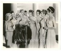 6t516 DOWN TO EARTH 8.25x10 still '46 goddess Rita Hayworth & her sister Muses by Ned Scott!