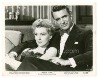 6t524 DREAM WIFE 8x10.25 still '53 happy Cary Grant sits with concerned Deborah Kerr on couch!