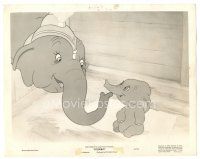6t525 DUMBO 8.25x10.25 still '41 wonderful image of baby Dumbo comforted by his mother, Disney!