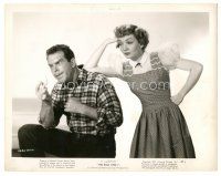 6t532 EGG & I 8x10.25 still '47 bored Claudette Colbert watches crazed Fred MacMurray with egg!