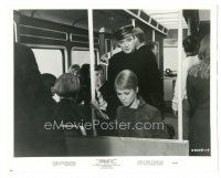 6t549 FAHRENHEIT 451 8x10.25 still '67 Oskar Werner standing behind Julie Christie on train!