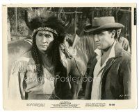 6t556 FLAMING STAR 8x10.25 still '60 cowboy Elvis Presley & Native American Indian Rodolfo Acosta