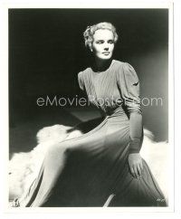 6t073 FRANCES FARMER 8x10 still '40 beautiful pensive seated portrait by Hurrell in Flowing Gold!