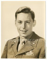 6t575 GABY 7.25x9.5 still '56 smiling portrait of soldier John Kerr in uniform!