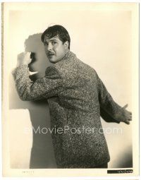 6t578 GATEWAY 8.25x10.25 still '38 great close up of scared immigrant Don Ameche against a wall!