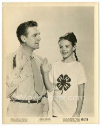 6t606 GREEN PROMISE 8x10 still '49 Robert Paige & young Natalie Wood taking oath in 4-H shirt & cap!