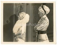 6t630 HIS TIGER WIFE 8x10 key book still '28 Adolphe Menjou in Indian outfit with Evelyn Brent!