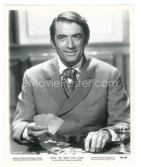 6t636 HOW THE WEST WAS WON 8.25x10 still '64 Gregory Peck as riverboat gambler Cleve Van Valen!