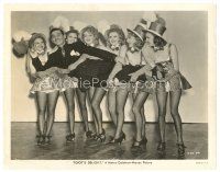 6t653 IDIOT'S DELIGHT 8x10.25 still '39 classic image of Clark Gable held up by sexy showgirls!
