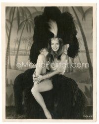 6t113 KAY FRANCIS 8x10 key book still '30 full-length portrait in wild outfit from Let's Go Native!