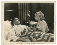 6t701 KLONDIKE 8x10 still '32 Thelma Todd sits at bedside of under the weather Lyle Talbot!