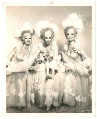 6t715 LES GIRLS deluxe 8.25x10 still '57 Mitzi Gaynor, Kay Kendall & Taina Elg in peekaboo costumes