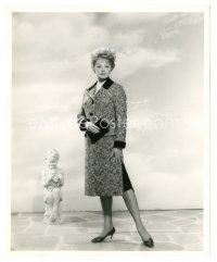 6t736 LUCILLE BALL 8.25x10 still '63 standing full-length by statue from Critic's Choice!