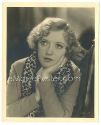 6t140 MARION DAVIES deluxe 8x10 still '31 pretty c/u with leopardskin collar from It's a Wise Child