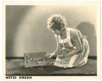 6t771 MITZI GREEN 8x10.25 still '32 as Little Orphan Annie, playing jacks with Annie jacks set!