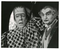 6t775 MUNSTER GO HOME 8x10 still '66 close up of Fred Gwynne & Al Lewis in full makeup!
