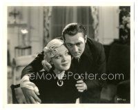 6t780 MYSTERIOUS CROSSING 8.25x10 still '36 James Dunn asks pretty Jean Rogers to marry him!