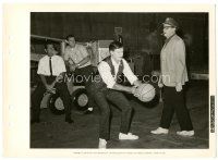 6t795 NUTTY PROFESSOR candid 8x11 key book still '63 visitor Berle watches Lewis play basketball!