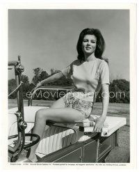6t156 PAMELA TIFFIN 8.25x10 still '64 sitting on car in sexy outfit from The Lively Set!