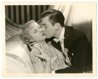 6t816 PARIS IN SPRING deluxe 8x10 still '35 James Blakely kisses uninterested young Ida Lupino!
