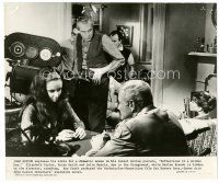 6t846 REFLECTIONS IN A GOLDEN EYE candid 7.75x9.25 still '67 John Huston sets up Liz Taylor's scene!