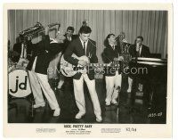 6t858 ROCK PRETTY BABY 8x10.25 still '57 young John Saxon playing guitar with band on stage!