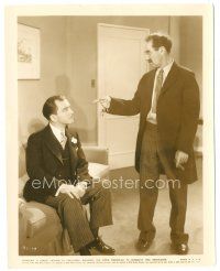 6t862 ROOM SERVICE 8x10.25 still '38 close up of Groucho Marx pointing at hotel manager Dunstan!