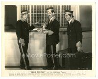 6t860 ROOM SERVICE 8x10 still '38 great image of Groucho, Chico & Harpo Marx as hotel bellboys!
