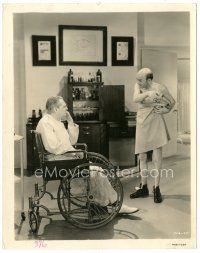 6t875 SECRET OF DR. KILDARE 8x10.25 still '39 Lionel Barrymore with old guy wearing only a sheet!