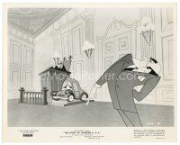 6t911 STORY OF ANYBURG U.S.A. 8x10 still '57 cartoon image of car in court with lawyer & judge!