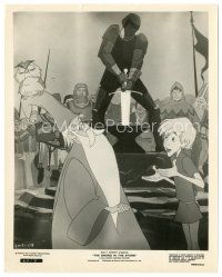 6t924 SWORD IN THE STONE 8x10.25 still '64 Disney cartoon of young King Arthur & Merlin the Wizard!