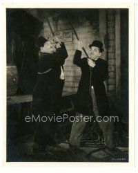 6t980 WAY OUT WEST 8.25x10 still '37 wacky image of Stan Laurel & Oliver Hardy in rope harness!