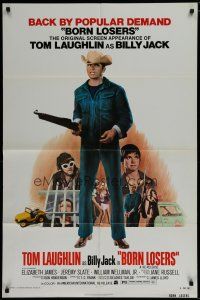 6w100 BORN LOSERS 1sh R74 Tom Laughlin directs and stars as Billy Jack, back by popular demand!