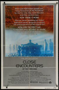 6w146 CLOSE ENCOUNTERS OF THE THIRD KIND S.E. 1sh '80 Steven Spielberg's classic with new scenes!